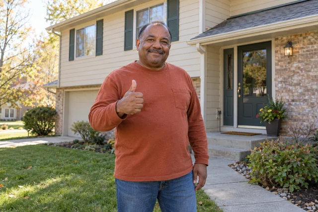Person giving a thumbs up